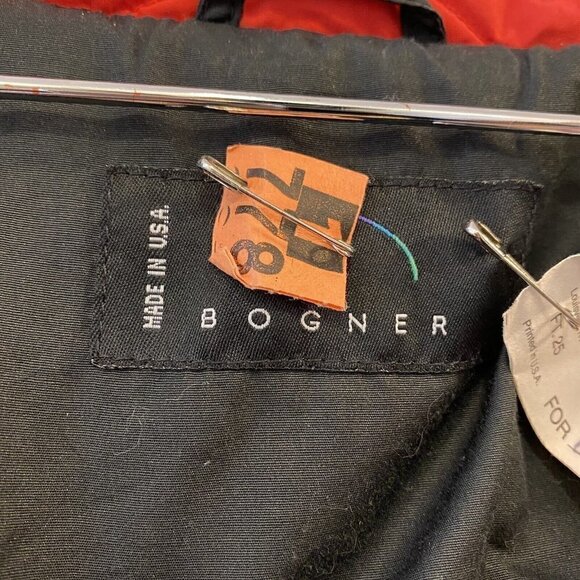 VTG BOGNER Puffer Ski Snowboard Red Jacket Quilted USA Made Women’s Size 12 - Picture 12 of 12